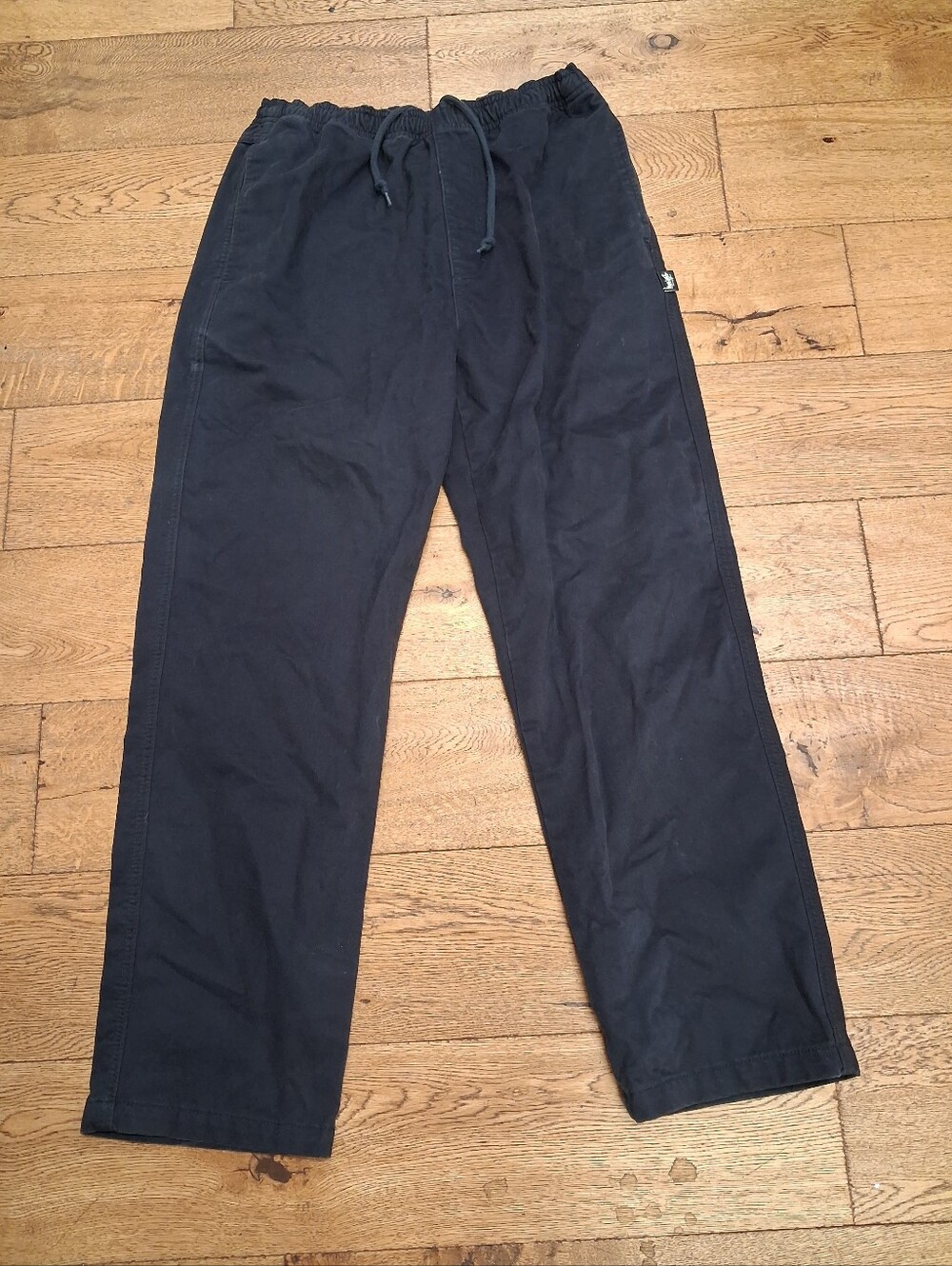 Stussy Elastic Stuff Twill Pants Size Medium Navy Blue Unisex